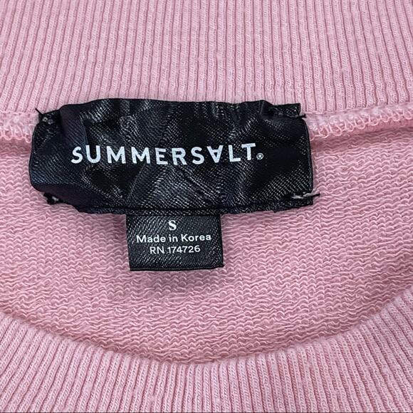 Summersalt Softest French Terry Pullover Pink Rosewood Shell Small - Picture 7 of 9